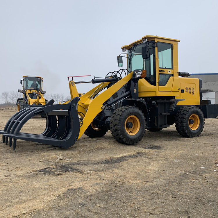 德宏小型装载机抓草机挖机小铲车