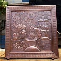 锻铜浮雕定制，铜浮雕壁画制作厂家