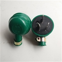 电源插头16A绿色胶皮三极插头 工业插头 空调插头