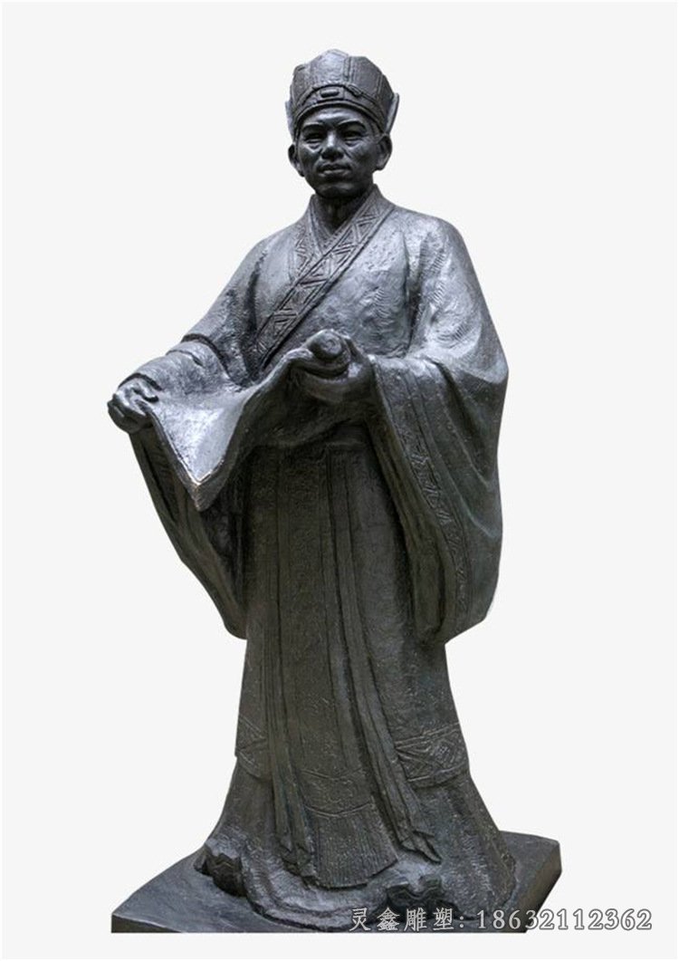 古代抽象人物铜雕