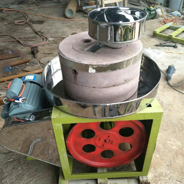 家用磨盘老石磨 电动商用石材豆浆机 肠粉石头磨浆机厂家