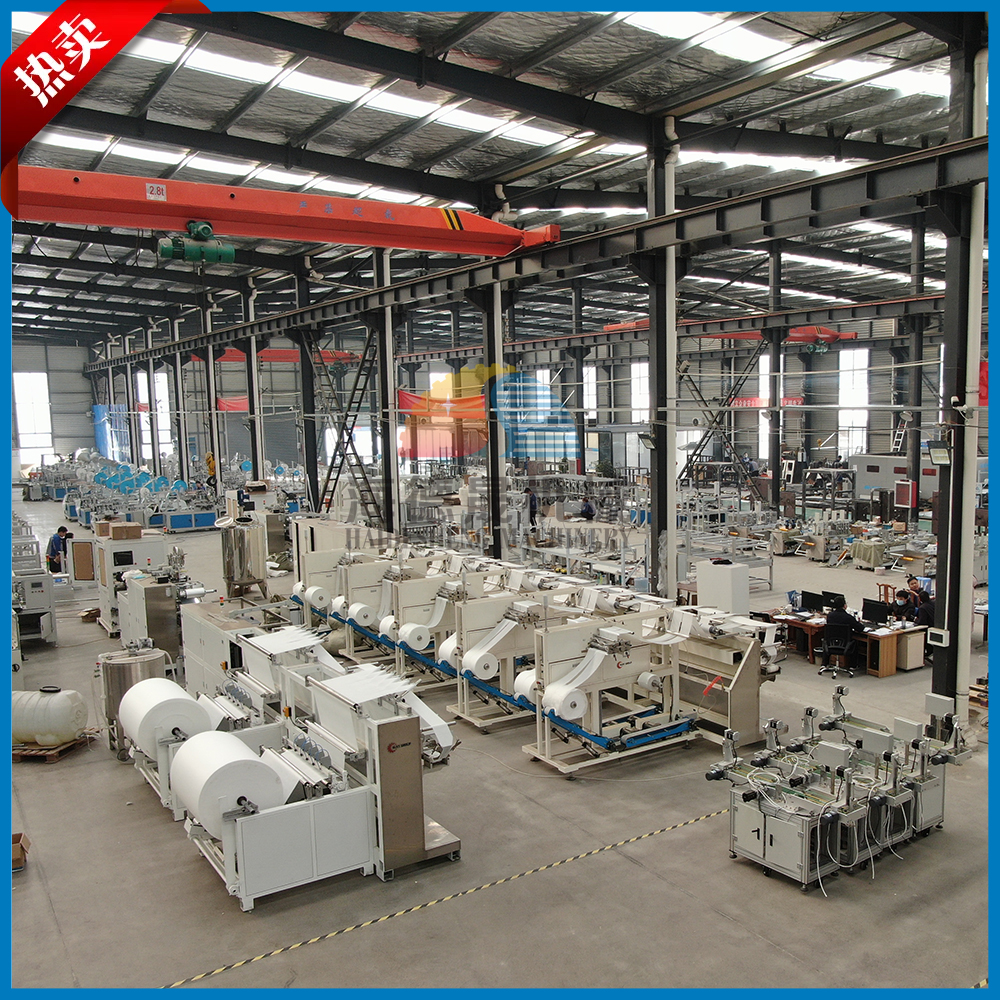 这台机器火了山东接二连三的引进全自动单片湿巾机