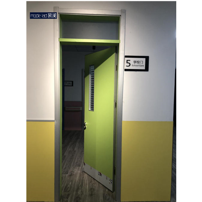 学校门厂家安装改造森森供应带视窗教室门包安装