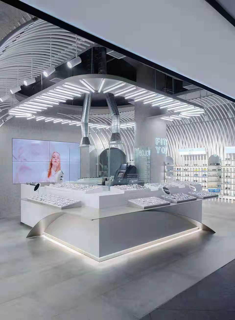 200平高档眼镜店装修怎么设计布局