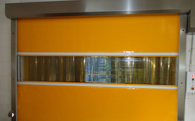 智能快速卷帘门透明可视玻璃大型柔性升降