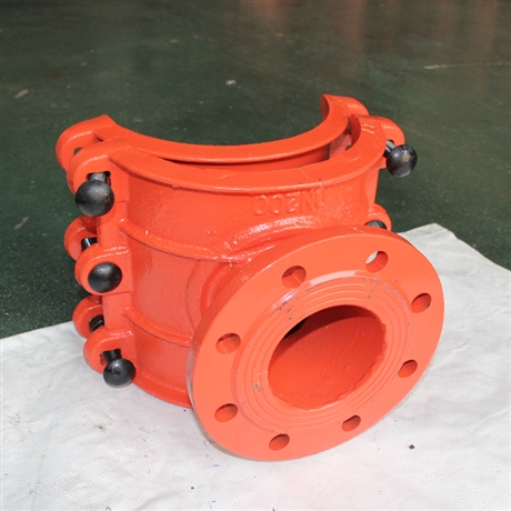 抢修开孔法兰三通dn200等径三通带法兰的江皓实体厂家