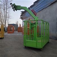 自動剎車外墻吊籃 加厚大臂吊機頂框 自調平旋轉吊籠