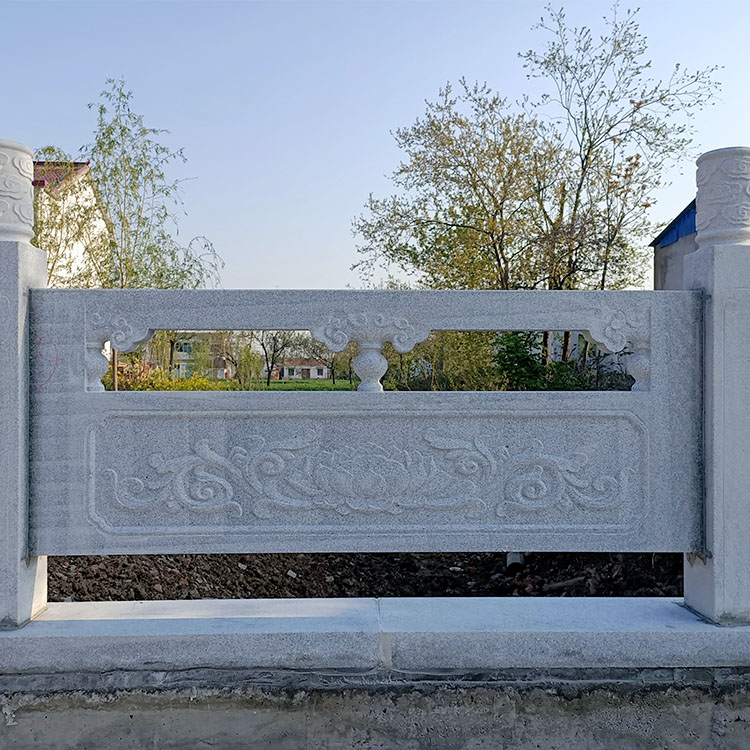景观石栏杆寺院石护栏荣信承接石栏杆工程