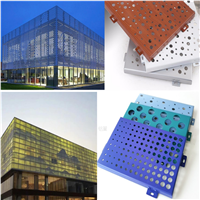 广东厂家 冲孔铝幕墙单板 定制冲孔铝单板幕墙镂空设计