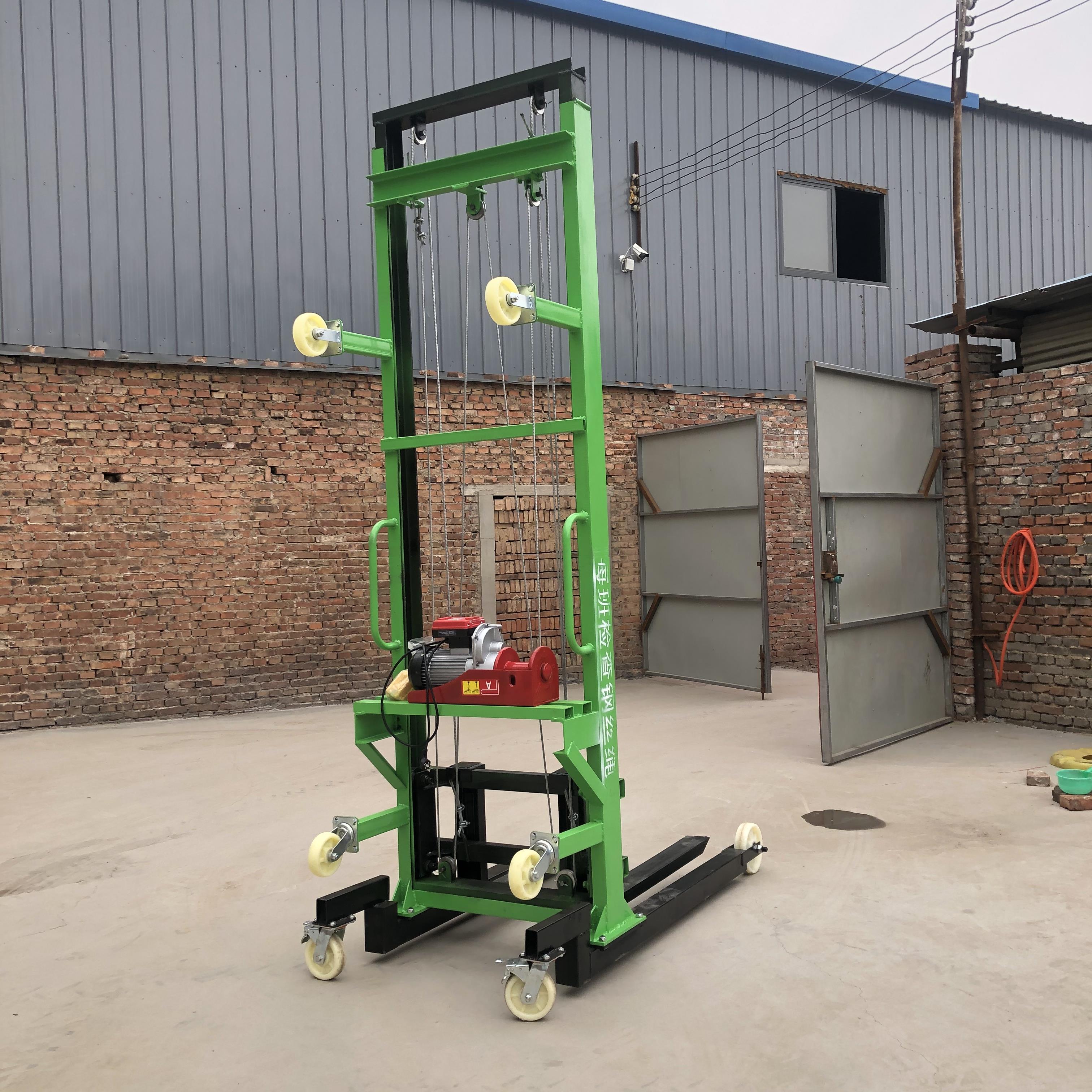 5米8米电动升降机小型升降叉车砖厂