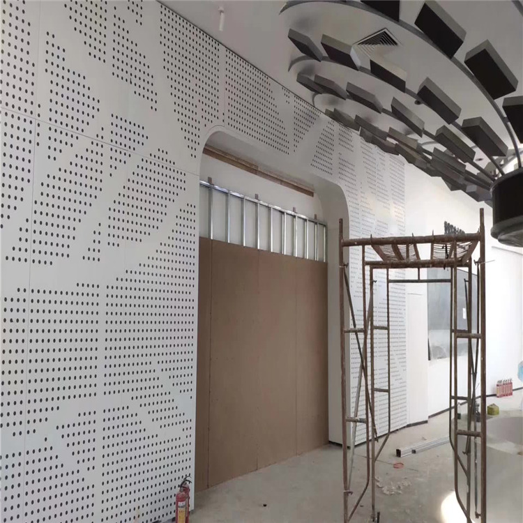 图形冲孔铝板形象墙图形穿孔铝单板