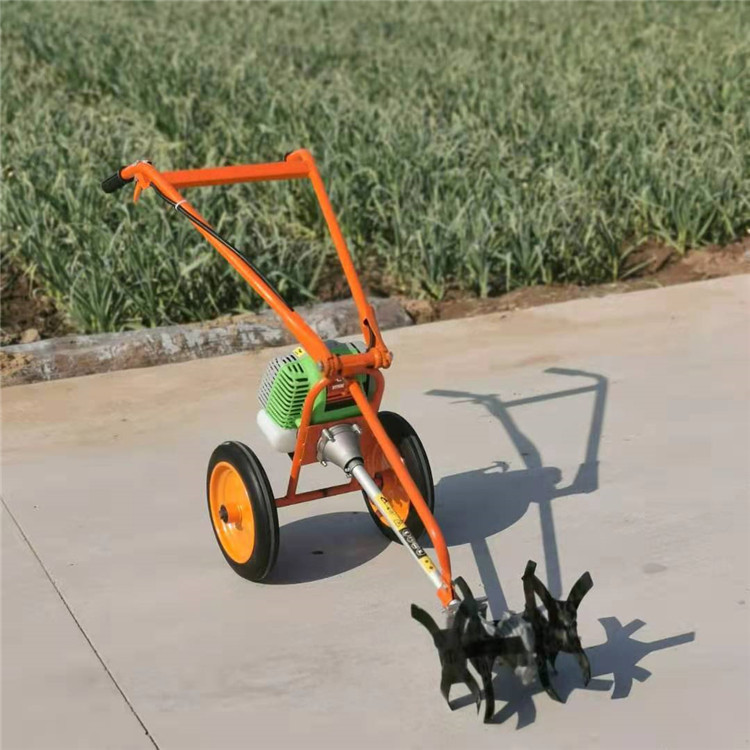 果园汽油款小型除草机 多功能汽油开荒手推除草机 园林割草机视频
