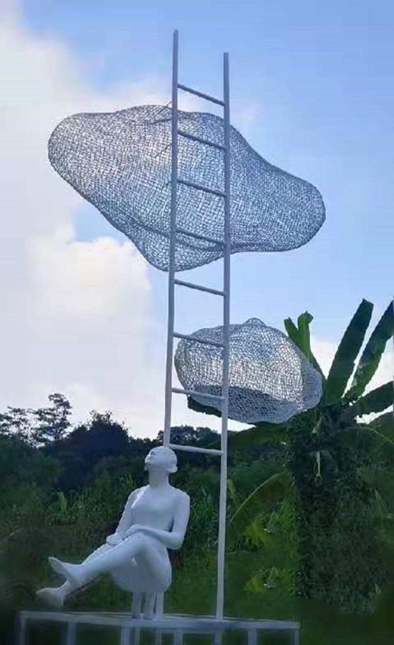 东方韵艺术雕塑专做铁网艺术造型加工 不锈钢网造型艺术批发/不锈钢