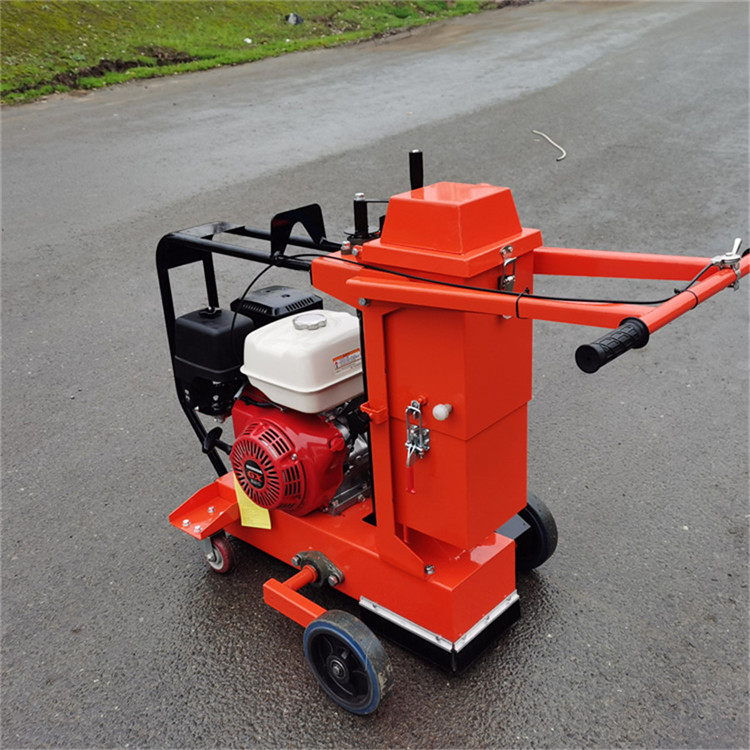 汽油路面开槽机手推款吸尘式路面无尘开槽机参数