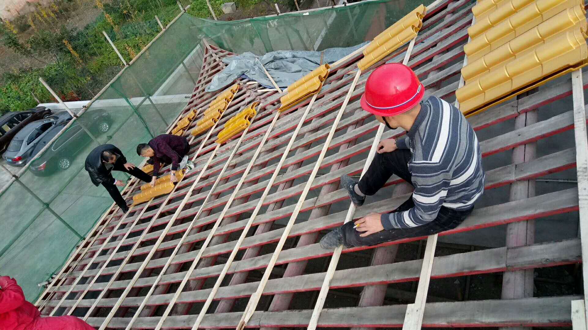 古建筑瓦屋面铺装