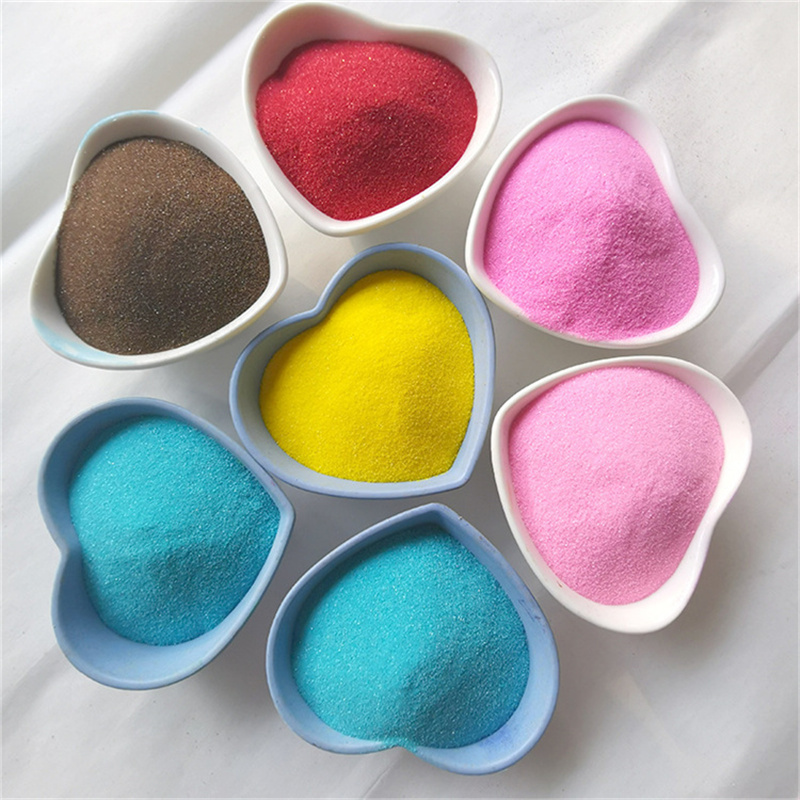 厂家供应彩色石英砂 彩砂 室外婚庆彩砂 量大优惠