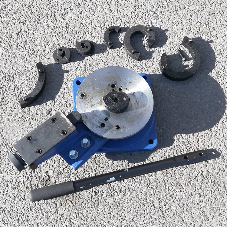 手动弯花机铁艺弯曲机扁铁方钢圆钢弯圆机cs花可定制模具