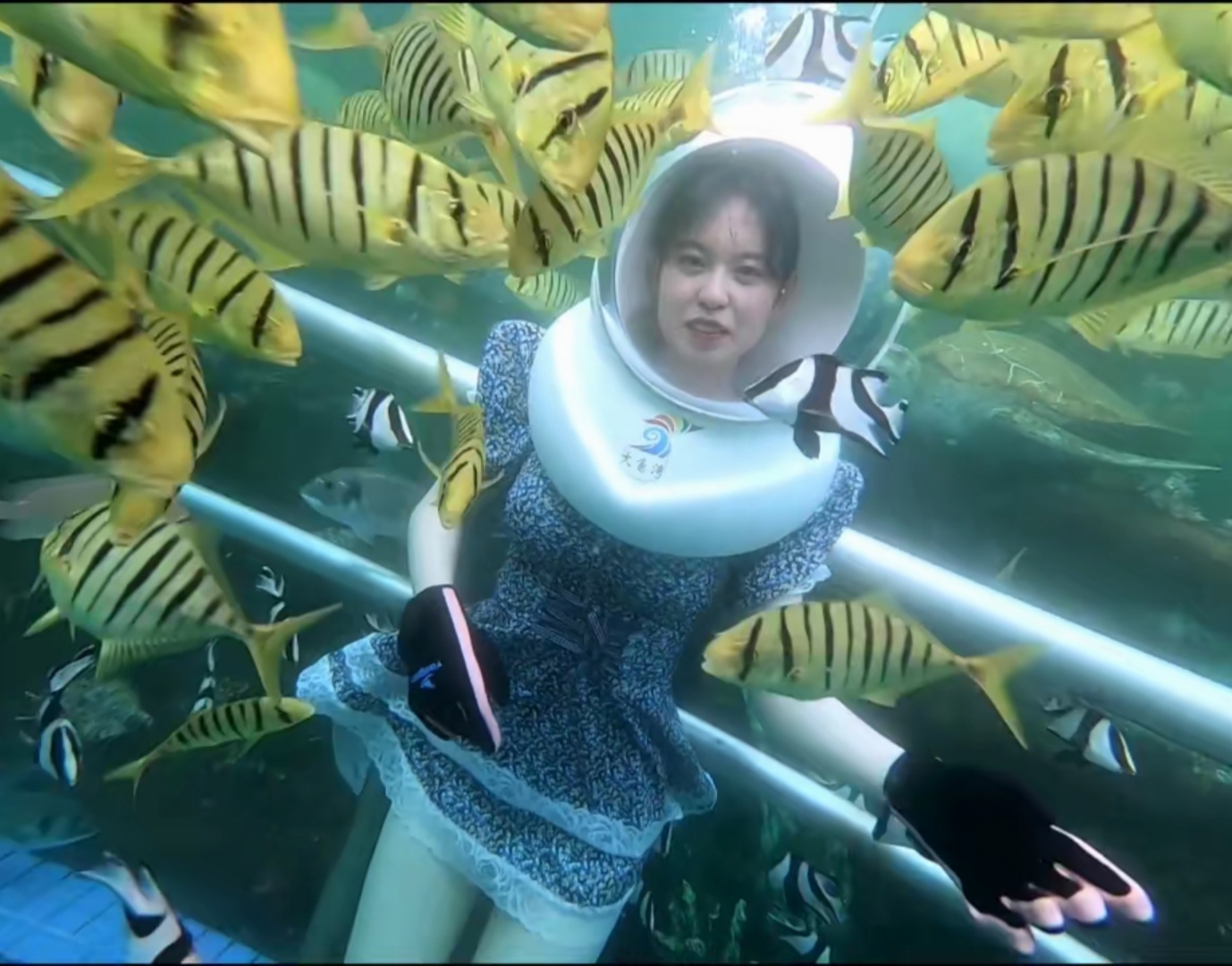 海底漫步头盔水下漫步设备 海上体验项目 潜水漫步帽子