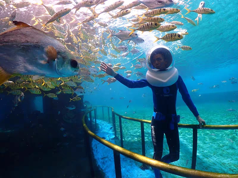 海底漫步头盔水下漫步设备 海上体验项目 潜水漫步帽子