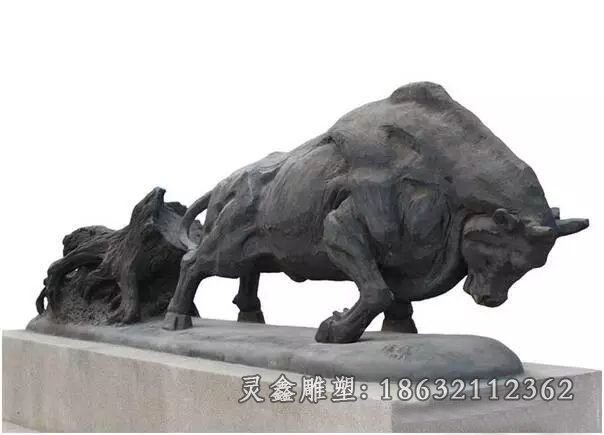 牛动物城市铜雕