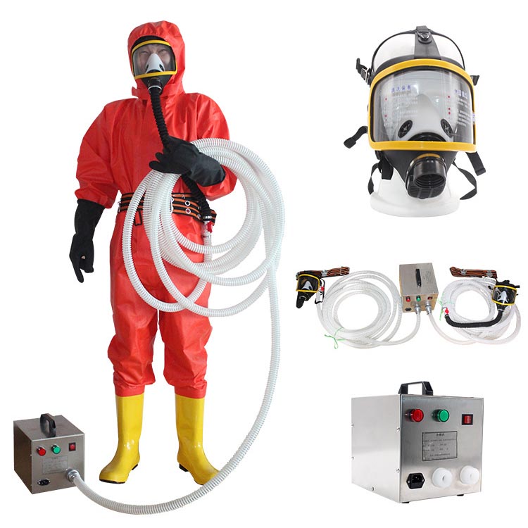 自吸式长管呼吸器双人电动送风式空气呼吸器面具