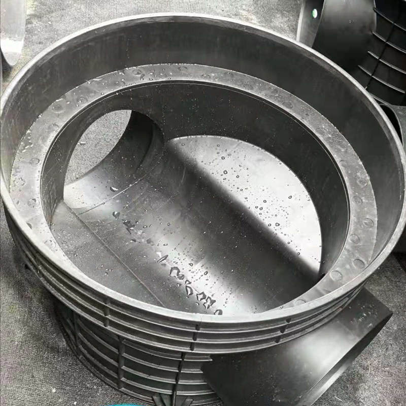 西安加工直通井座dn315 450 630塑料检查井 pe流槽沉泥井 检查井