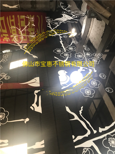 镜面拉丝黑钛电梯腐蚀板 佛山宝惠不锈钢