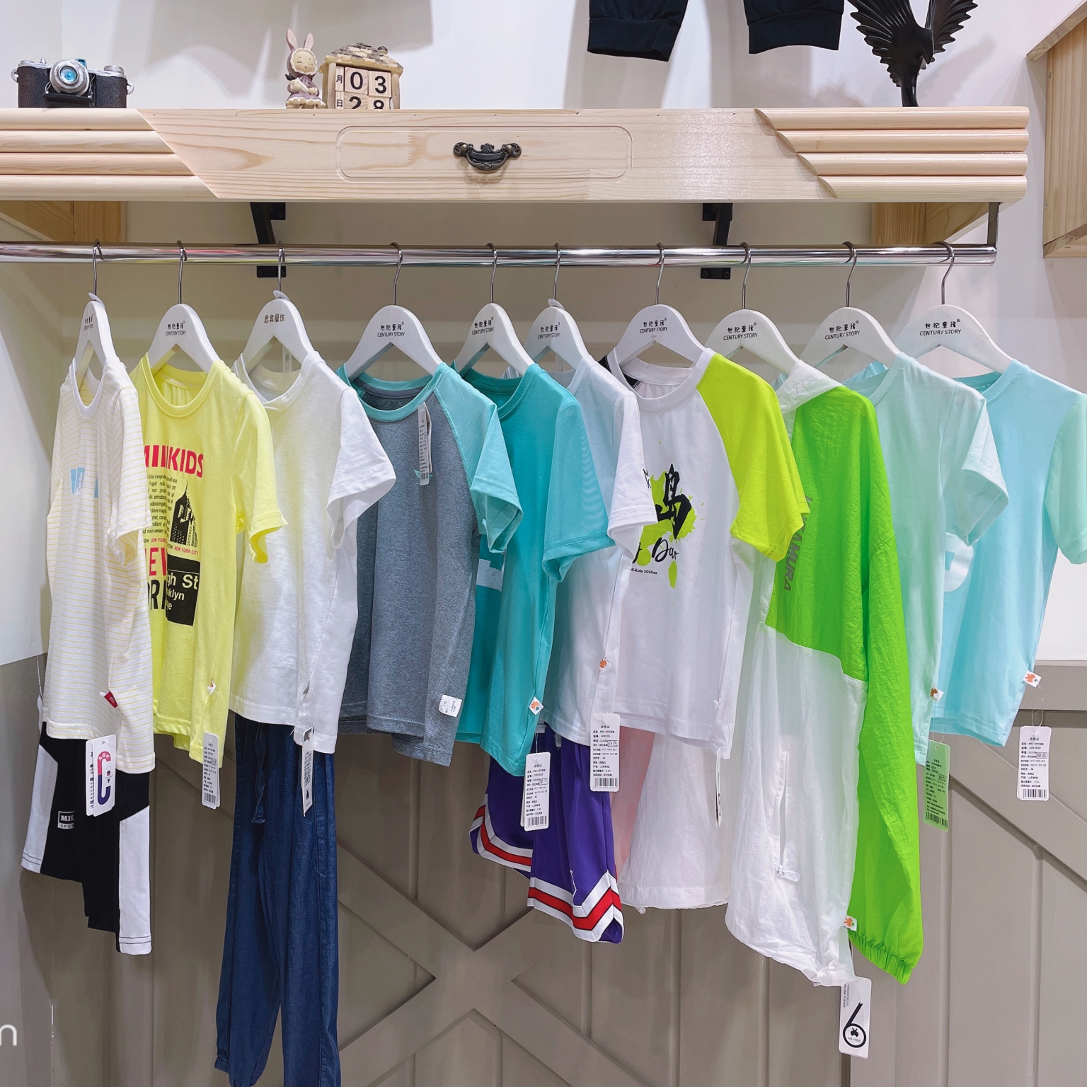 2021花田彩小童拼色纯棉t恤夏 外贸童装品牌大全 国外童装品牌