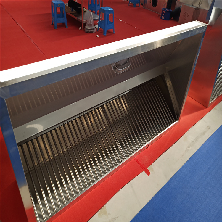 不锈钢油网烟罩 不锈钢集烟罩 郑州厨房不锈钢排烟罩