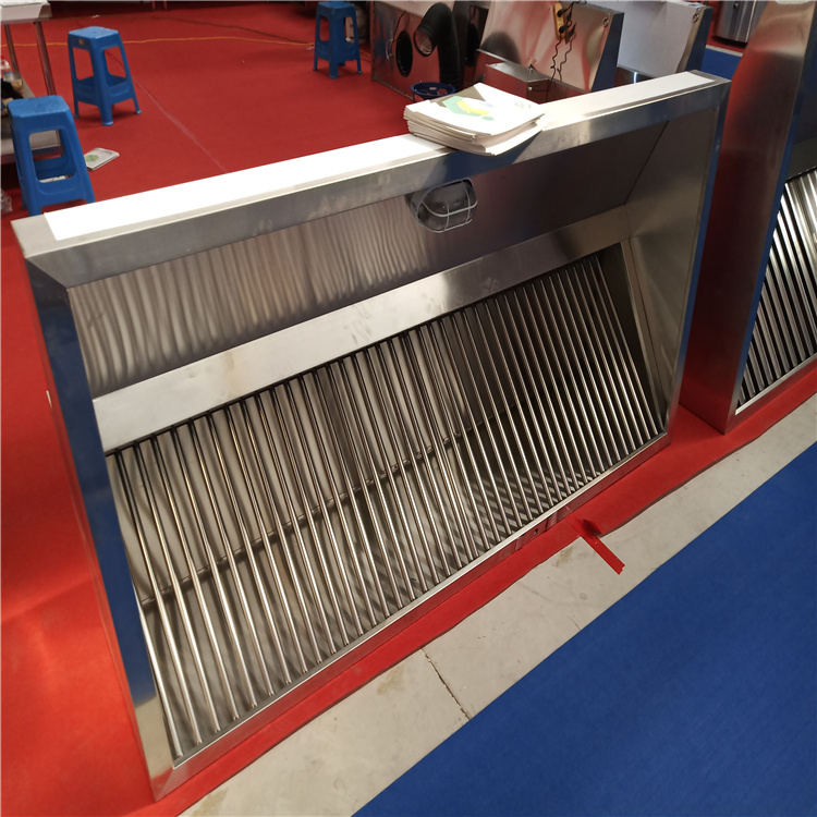 不锈钢油网烟罩 不锈钢集烟罩 郑州厨房不锈钢排烟罩