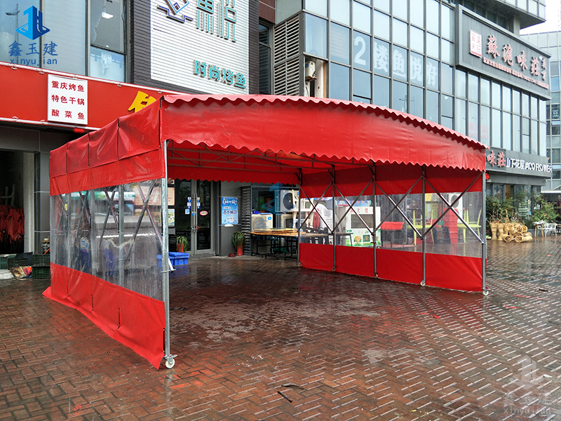 郑州户外活动棚移动推拉雨棚