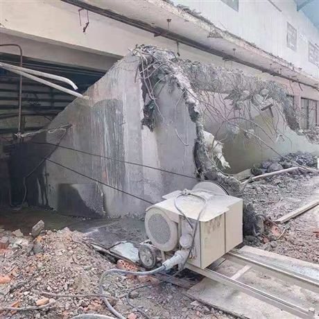 日照混凝土绳锯拆除 楼板切割开门洞 东兴永盛工程 混凝土墙切割