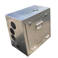 海晨供应 桥梁防撞镀锌接线箱 预埋件接线箱 0.3mm厚 电缆线接线箱厂家