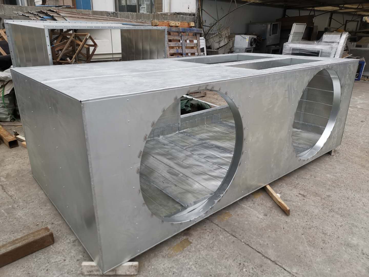 大型消音箱消声器消声弯头消音静压箱厂家定制