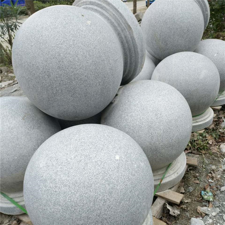 畅达石业 小区挡车石 石球 挡路石 阻路石厂家