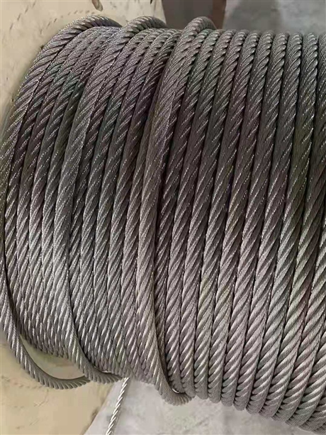 船舶制造用不锈钢钢丝绳厂家     江苏钢丝绳直径6毫米7*19