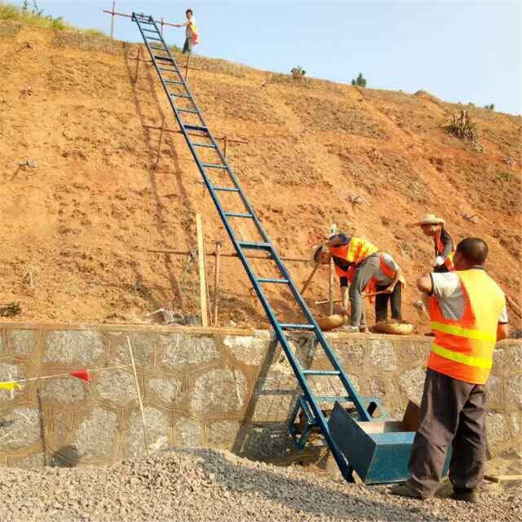 工地水泥斜坡提升上料機 護坡運料建築提升機 邊坡防護軌道上料機