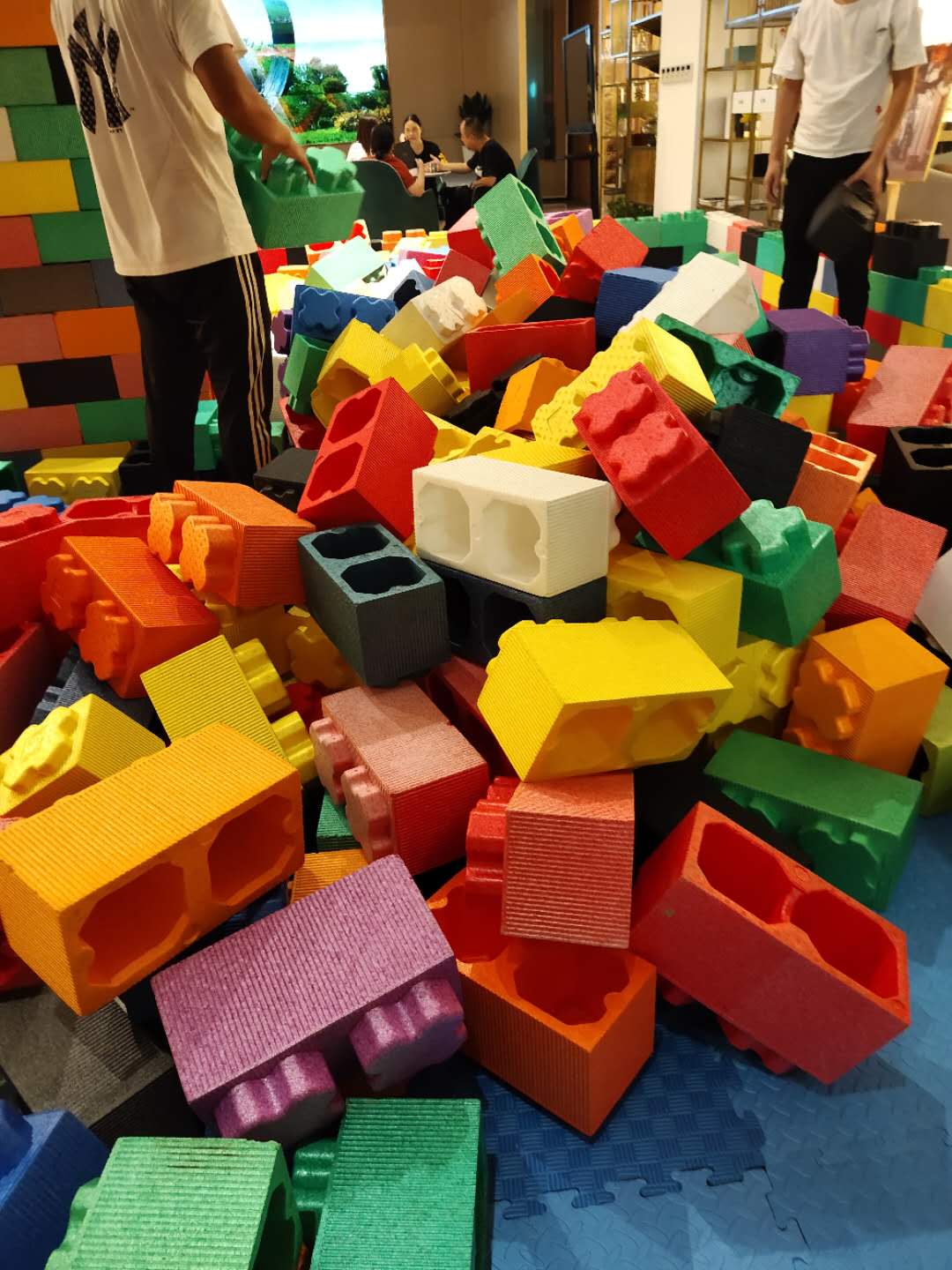 大型俄罗斯方块出租巨型儿童diy积木搭建租赁