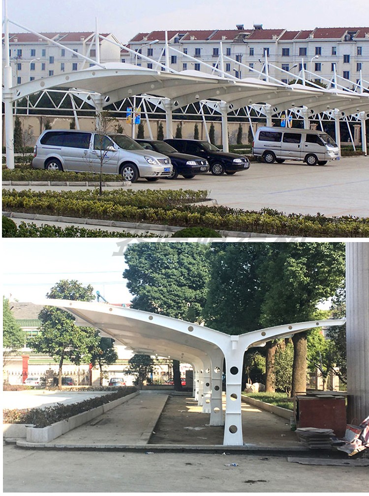 膜结构车棚为什么能做出各种艺术造型