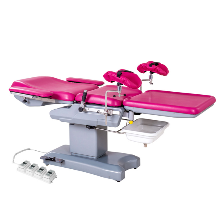 滨州市妇科检查床抽拉式电动妇科手术床岚彩医疗