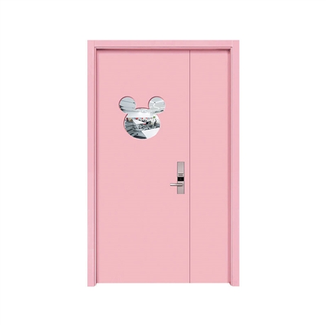 木门厂家定制子母门 室内玻璃木门 学校幼儿园房间木门