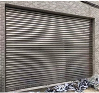 黄花岗不锈钢卷闸门 304双层不锈钢抗风卷闸门 钢制不锈钢防火卷帘门