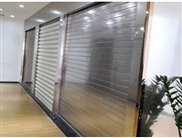 三水区不锈钢超大抗风卷帘门 304双层不锈钢卷闸 钢制防火卷闸