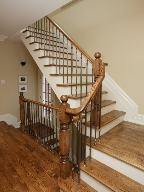 文安亿登楼梯橡胶木楼梯实木踏板立柱品牌值得信任