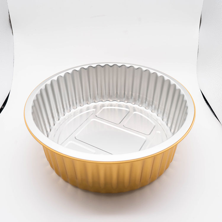 鼎钰外卖盒子金色可密封铝箔餐盒一次性铝箔餐盒含盖环保健康