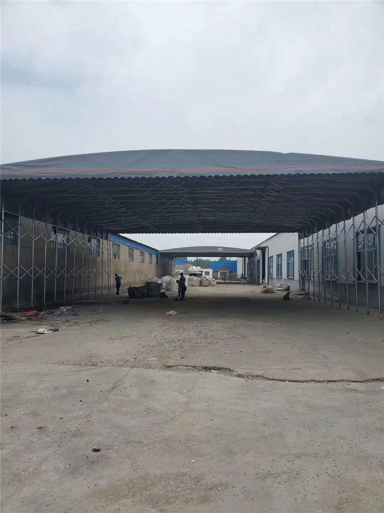 九众预制箱梁施工用防雨蒸养棚推拉式伸缩帐篷