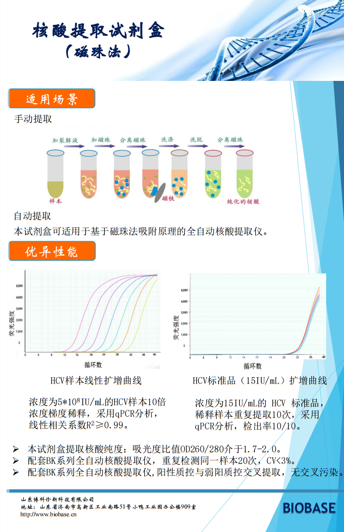 批准文號:魯濟械備20200310號所屬類目:一類 體外診斷試劑核酸提取