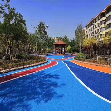 雅安市 彩色透水混凝土路面 混凝土胶结料 透水地坪材料厂家批发