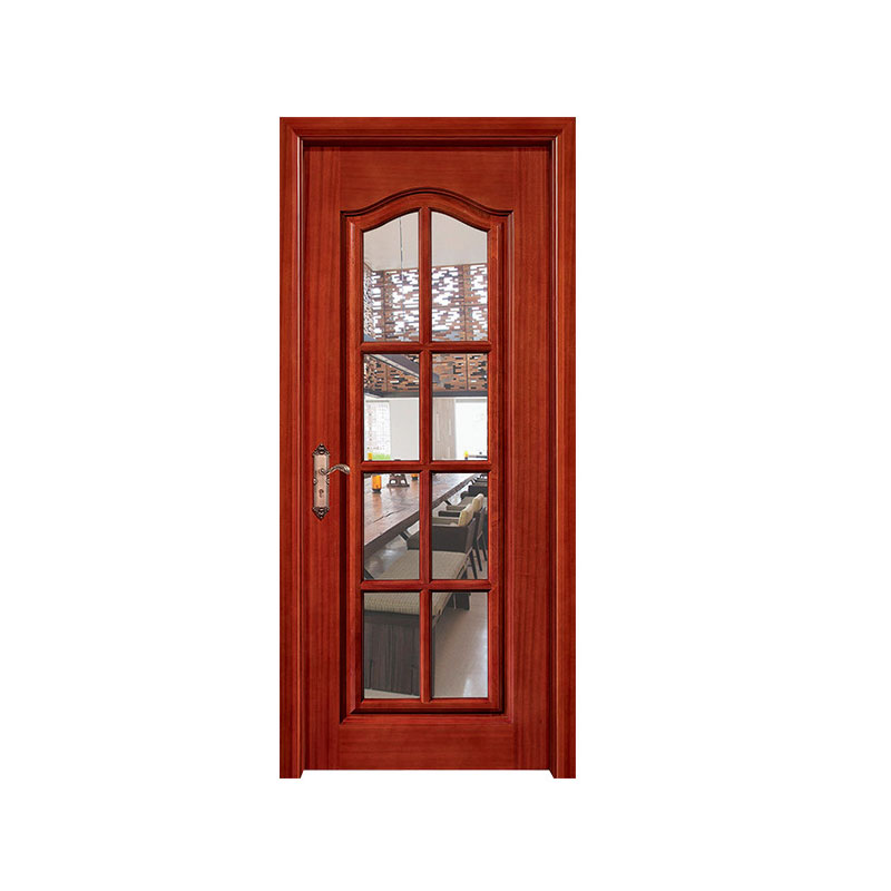 木门生产厂家定制实木玻璃门室内卫生间厨房浴室玻璃木门