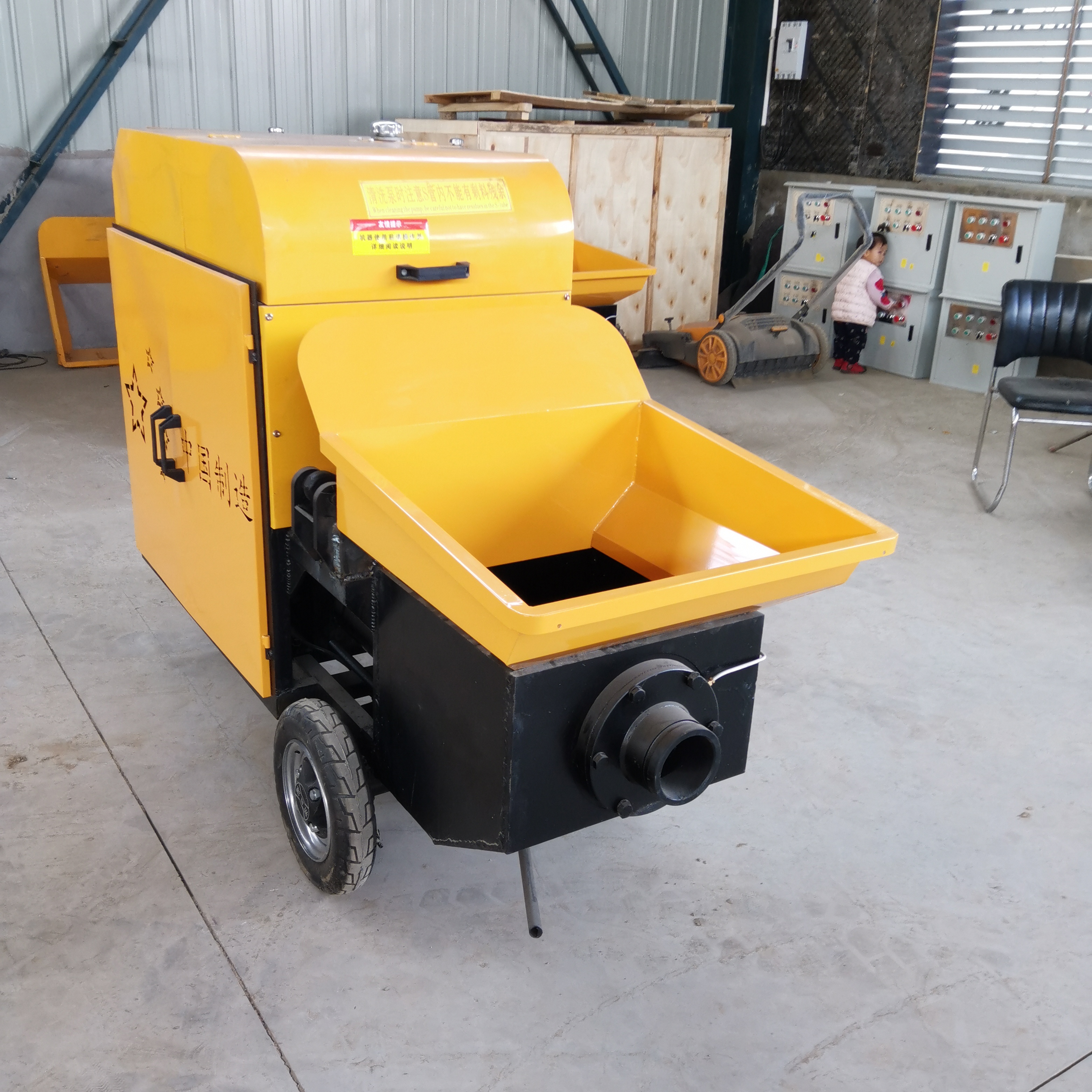 混凝土二次结构输送泵 拖式混凝土泵 砂浆混凝土输送泵